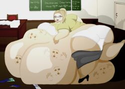 bbw examination fat fat_ass fat_female gluttony lawnmoverman obese obese_female oral_vore overweight overweight_female soft_vore ssbbw swallowed_whole teacher_and_student vore