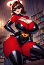 ai_generated dan16369336 disney elastigirl female helen_parr huge_breasts milf pixar tagme the_incredibles twitter_link