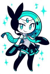 ai_generated cosplay hatsune_miku meloetta novelai pokemon pokemon_(species)