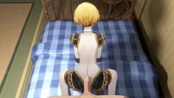 1boy 1boy1girl 1girls aigis_(persona) animated ass blonde_hair buttjob female human_on_robot lazyprocrastinator makoto_yuki male male/female male_pov penis persona persona_3 persona_3_reload pov robot robot_girl sex short_hair tagme video