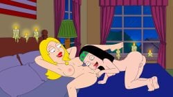 20th_century_fox 20th_century_studios 2girls american_dad ass breasts cunnilingus duchess_(artist) female fingering_ass francine_smith hayley_smith incest mother_and_daughter nipples nude pussy spread_legs yuri