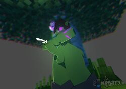 1futa 2020 3d big_breasts big_penis cumshot ejaculation erection futa_only futanari green_body green_skin livia_(mega12) masturbation mega12 mine-imator minecraft monster_girl no_panties outdoors solo tagme zombie zombie_futa_(minecraft)