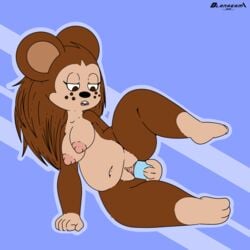 1:1 animal_crossing anthro belly blanagami breasts brown_body brown_fur clitoris eulipotyphlan female freckles fur genitals half-closed_eyes hedgehog hi_res hindpaw mammal masturbation narrowed_eyes nintendo nipples paws penetration pussy quills sable_able simple_background slightly_chubby solo vaginal_masturbation vaginal_penetration vaginal_penetration video_games wide_hips