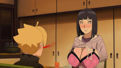 1boy 1girls age_difference big_breasts blonde_hair blood blue_hair blush bob_cut boruto:_naruto_next_generations bra breasts breasts_out busty cleavage clothing edit female fully_clothed hades483 huge_breasts human hyuuga_hinata indoors jacket large_breasts male mature mature_female milf mother_and_son naruto naruto_(series) nosebleed older_female pink_bra purple_eyes screencap screenshot screenshot_edit shirt_lift shirt_up short_hair straight uzumaki_boruto yellow_hair younger_male