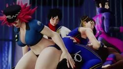 1boy 3d 3d_(artwork) 3d_animation 4girls alternate_view animated ass ass_focus ass_shake ass_worship assjob big_ass big_penis bodysuit bottom_heavy buttjob capcom chun-li collaborative_hot_dogging dark-skinned_male dark_skin dat_ass double_buttjob face_in_ass faceless_male facesitting female/male female_domination female_on_top femdom final_fight holding_chest holding_hips holding_legs holding_waist huge_ass interracial juri_han kishi longer_than_30_seconds male male_on_bottom multiple_girls muscular muscular_female muscular_male no_sound nude_male poison_(final_fight) sakura_kasugano shorter_than_3_minutes shorter_than_five_minutes shorter_than_four_minutes shorter_than_one_minute street_fighter street_fighter_v thick_ass thick_hips thick_thighs video voluptuous wide_hips