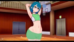 3d collar comic emotioncreator femboy gideonlover glasses green_eyes gym_uniform huge_butt illusion_soft solo solo_male