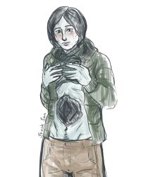 coat guy (no, i'm not a human) from no, i'm not a human by fresh draws
