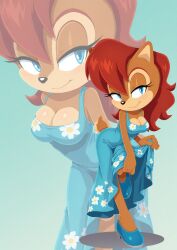 sally acorn from sega by bonsoirdude