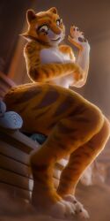 3d_(artwork) ambiguous_fluids animal_dildo animal_sex_toy anthro ass athletic athletic_anthro athletic_female bedroom_eyes better_version_at_paywall big_butt biped bodily_fluids breasts butt_grab caught_in_the_act caught_masturbating curvy_figure detailed detailed_fur digital_media_(artwork) dildo dildo_sitting dreamworks equine_dildo facial_markings feet felid female female_anthro fur genital_fluids genitals gesture half-closed_eyes hand_on_butt hands_covering_breasts head_markings hi_res huge_dildo inner_ear_fluff kung_fu_panda looking_down low-angle_view mammal markings master_tigress masturbation multicolored_body multiple_angles narrowed_eyes nudaya nude nude_female open_mouth orange_body orange_fur out_of_frame pantherine penetration pussy sauna seductive sex_toy signature solo striped_body striped_fur stripes tail tail_grab tail_grabbing_object teeth thick_thighs tiger touching_butt touching_self tuft vaginal_fluids volumetric_lighting waving white_body white_fur wide_hips