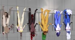 animal_genitalia animal_penis ankles_tied anthro areola balls big_breasts blood blood_on_face blood_on_wall blood_splatter bodily_fluids bound breasts canid canine canine_genitalia canine_penis canis chainsaw clenched_teeth corpse death decapitation digital_media_(artwork) erection execution feet felid feline female female_death fingers fox fur futa_death futanari genitals gore group guro hair hands_tied humanoid_genitalia humanoid_penis imminent_death intersex intersex_death knot lagomorph leporid male male_death male_ryona mammal massacre mrs._stein multiple_deaths navel nipples nude open_mouth painting_(artwork) penis power_tool prehistoric_species pussy rabbit saber-toothed_tiger severed_arm severed_body_part severed_head severed_limb slit_throat snuff tail tail_tied teeth toes tools upside-down vulva weapon wolf