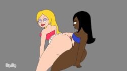 10_seconds 10s 1futa 1girls 2d 2d_animation afro_futa american_dad animated artisgreat ass ass_focus assjob big_ass black-haired_female black_hair blacked_female blonde_female blonde_hair buttjob chocolate_and_vanilla cum cum_on_ass cumshot dark-skinned_futa dark_skin ebony ebony_futa ejaculation female flipaclip francine_smith futa_on_female futanari hot_dogging hotdogging hotdogging_ass interracial interracial_futa interracial_sex intersex light-skinned_female light_skin milf penis penis_between_ass rock_and_roll_sherpa_(francine_smith) shorter_than_20_seconds skin_contrast tagme thick_ass very_dark-skinned_futa very_dark_skin video