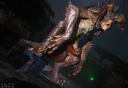 deathclaw from bethesda game studios by ihavetwotwo