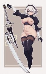yorha 2b from nier by somesome