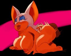 2d_(artwork) ahe_gao all_fours ambiguous_penetration anthro apsel_bluestar bat big_ass big_breasts female human_on_anthro interspecies looking_pleasured male nipples nude penetration rouge_the_bat sega sex shortstack sonic_(series) sonic_the_hedgehog_(series) tail thick_thighs tongue tongue_out