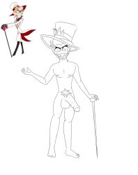 lucifer morningstar (hazbin hotel) from hazbin hotel by moon night29985