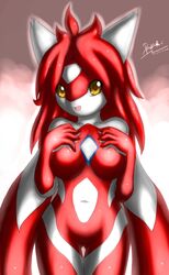 breasts female female_only furry latias looking_at_viewer mn_xenx nude pokemon pokemon_(species) solo