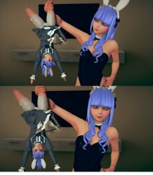 3d angelic_amber bunny_ears bunnysuit cameltoe disney doll heartless honey_select kingdom_hearts roseza size_difference smile square_enix