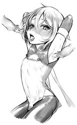 androgynous blush cum_in_mouth cum_on_armpit cum_on_tongue erection_under_clothes fate/grand_order fate_(series) femboy gao_changgong_(fate) gay looking_at_viewer looking_to_the_side meimone penis_under_clothes small_penis tears tongue_out yaoi