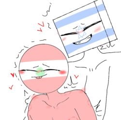 countryhumans from_behind gay heart israel_(countryhumans) lebanon lebanon_(countryhumans) recolor