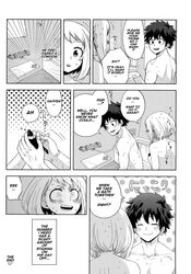 1boy 1girls black_and_white buthikireta comic end_page english_text izuku_midoriya my_hero_academia ochako_uraraka right_to_left sex tagme wholesome