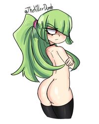 1girls big_ass big_butt bubble_ass bubble_butt cami_(fnafhs) fnafhs fnafhs_z3ro gothic gothic_lolita green_hair long_hair red_eyes shortstack small_breasts sole_female thekillerdumb thick_thighs thighs