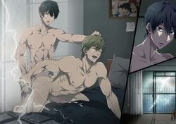 anal free! gay muscles nanase_haruka_(free!) tachibana_makoto yaoi