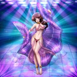 1girls belly brown_eyes brown_hair curvy dancer dancer_outfit dancing female femsub harem_girl harem_outfit kasumi_tendo large_breasts long_hair navel nipples ranma_1/2 ribbon slave slave_collar submissive submissive_female suika-x voluptuous