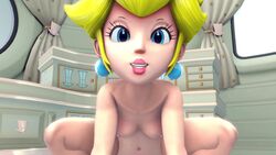 3d 3dcringe animated breasts cowgirl_position female female_on_top femdom indoors inside lipstick looking_at_viewer loop mario_(series) nintendo pov princess_peach room sfm sound super_mario_odyssey video