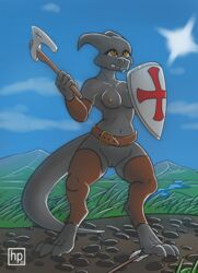 1girls anthro female female_only greyscale hi_res hofi-peak humanoid kobold scalie signature solo