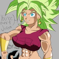 1futa dragon_ball dragon_ball_super futanari green_hair implied_fellatio implied_futanari implied_oral intersex kefla legendary_super_saiyan monkeypeen muscular_futanari saiyan son_goku super_saiyan super_saiyan_2 ultra_instinct universe_6_saiyan/universe_7_saiyan