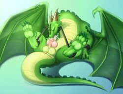 animal_genitalia anus autofellatio balls bodily_fluids bondage bound cum cum_in_mouth cum_inside dragon drinking drinking_cum feral forced forced_autofellatio genital_fluids genitals green_body green_scales green_wings hexdragon hi_res horn knot leashed_to_genitals legs_tied male male_only masturbation membrane_(anatomy) membranous_wings okdrsutsu oral oral_masturbation pawpads penile penile_masturbation penis ridged_penis scales simple_background solo wings