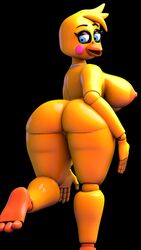 3d 4k 9:16 absurd_res animatronic female five_nights_at_freddy's five_nights_at_freddy's_2 geometryboymejia hi_res machine nude robot simple_background smile solo toy_chica_(fnaf) video_games