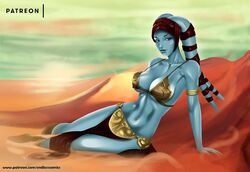 aayla secura from star wars by evandromenezes