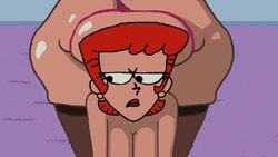 angry animated bubble_butt cartoon_network deep_penetration dexter's_laboratory dexter's_mom doggy_style fat_ass female jiggle large_ass mature milf no_sound pawg red_hair thick_thighs topless video wide_hips