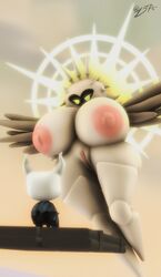 3d hollow_knight huge_breasts insect protagonist_(hollow_knight) radiance_(hollow_knight) source_filmmaker tagme thick_thighs