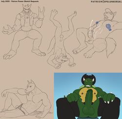 2020 3_toes 4_fingers 4_toes 5_fingers abs anatomically_correct anatomically_correct_genitalia anatomically_correct_penis animal_genitalia animal_penis anthro arm_support balls barefoot barely_contained baseball_cap biceps biped black_eyes blue_sky bodily_fluids bottomwear bowser bracelet canid canine canis claws closed_eyes clothed clothing cowboy_hat crossdressing cum cum_on_hand cum_on_self cum_on_stomach cumshot devil_horns_(gesture) digital_media_(artwork) disembodied_hand ear_piercing ear_ring ejaculation english_text equid equine equine_penis erection eyebrows eyewear fangs fin finger_claws fingers fish footwear foreskin fully_clothed gengar genital_fluids genitals gesture glans glasses green_balls green_body green_glans green_nipples green_penis green_scales green_tail grey_background greyscale grin group hair hat hat_only head_fin headgear headgear_only headwear headwear_only hi_res holding_penis horn horse humanoid_genitalia humanoid_penis jewelry king_koopa koopa looking_at_viewer male mammal marine mario_(series) masturbation medial_ring monochrome mostly_nude multicolored_body multicolored_scales muscular muscular_anthro muscular_male navel nintendo nipple_fetish nipple_pinch nipple_play nipples nude open_mouth outside panties pants pecs penile penile_masturbation penis piercing pinch pinup pokémon_(species) pokemon pose reclining scales scalie shark sharp_teeth shirt shoes simple_background sketch sketch_page sky smile spelunker_sal spiked_bracelet spikes standing studded_bracelet teeth text the_super_mario_bros._super_show! tight_clothing tight_shirt tight_topwear toe_claws toes topless topwear two_tone_body two_tone_scales uncut underwear upside-down vein veiny_penis vest video_games white_claws white_horn wolf yellow_body yellow_scales yellow_sclera