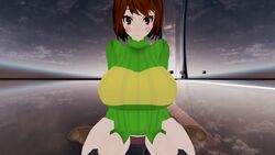 1girls 3d breasts chara female female_only human human_female human_only pose solo tagme undertail undertale undertale_(series) vrchat vrchat_avatar vrchat_model