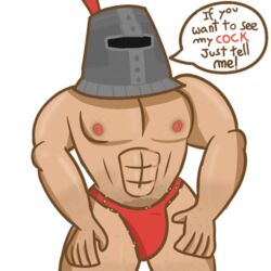 bulge dark_souls fromsoftware gay helmet pecs pubes solaire_of_astora solo