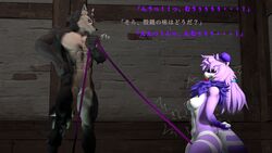 16:9 3d anthro ball_gag blindfold bondage bound canid canine canis crotch_rope domestic_cat domination duo felid feline felis female forced forced_orgasm gag gagged hands_behind_back hands_tied hi_res legs_tied male mammal mesukemolover32 mora orgasm rope rope_bondage source_filmmaker straight widescreen wolf