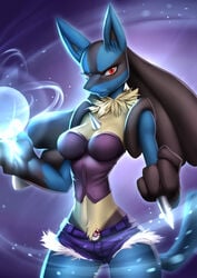 lucario from pokemon by alanscampos