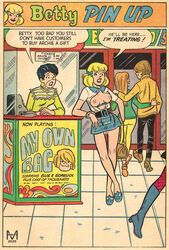 1boy 3girls archie_comics betty_and_veronica betty_cooper box_office exposed_breasts exposed_pussy handbag midge_klump moriartyhide prostitution shaved_pussy short_skirt tagme