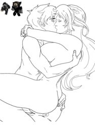 1boy 1girls anus artist_request ass ass_grab big_breasts breasts female freckles grabbing_ass hand_on_ass hugging kamikoo_o kissing line_art long_hair male male/female nude nude_female nude_male pussy reference_image roblox roblox_avatar robloxian sex short_hair side_view sideboob sketch source_request straight thighs tomika521 traced