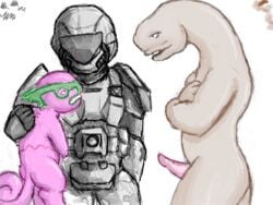 halo_(game) halo_(series) kecleon male/ambiguous male_sangheili_(halo) odst orbital_drop_shock_trooper pokemon sangheili scarneck