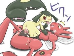 anus blush color cum female feral fur interspecies male mawile penis pokemon pokemon_(species) red_eyes scizor sex size_difference straight tagme yellow_eyes