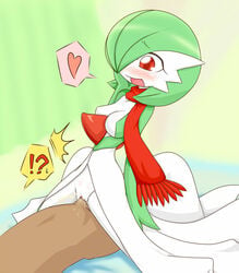 blush censored cowgirl_position dress female_on_top furry gardevoir girl_on_top green green_hair heart humanoid neichii nintendo on_top pokémon_(species) pokemon pokemon_(species) pokemon_rse pokephilia red_eyes red_scarf ride riding scarf sex short_hair skin_contrast vaginal vaginal_insertion vaginal_penetration white_skin