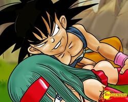 bra_(dragon_ball) bra_briefs dragon_ball dragon_ball_gt hentai-mania son_goku son_goku_(young) straight_hair tagme