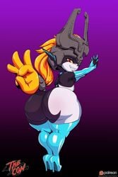 arm_sleeves ass big_ass big_butt bottom_heavy bubble_butt choker fat_ass female female_only flat_chest flat_chested high_heel_boots huge_ass imp imp_midna large_ass looking_at_viewer looking_back midna naughty_face nintendo pear-shaped_figure pear_shaped pear_shaped_female presenting_ass presenting_butt presenting_hindquarters red_eyes seductive shortstack solo the_legend_of_zelda thecon thick_ass thick_legs thick_thighs thighhigh_boots twilight_princess voluptuous wide_hips