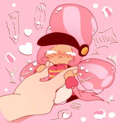 anthro blush breast_grab breasts cookie_run fingers fully_clothed heart large_hands marshmallow_cookie rinvakk signature smaller_female