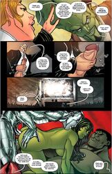 anal anal_penetration ass big_ass black_hair breasts closed_eyes colossus comic courtroom cousins dialogue double_penetration green_skin hands_on_ass hulk hulk_(series) incest jerking judge leader_(character) marvel marvel_comics metal_skin metallic_body mmf_threesome nude precum rllas sex she-hulk speech_bubble straight threesome tracyscops vaginal_penetration x-men