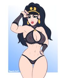 female jotaro from jojo's bizarre adventure by doodledeli